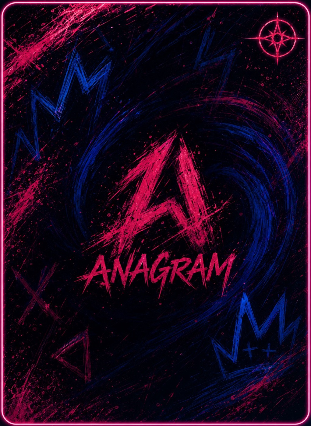 Card back — ANAGRAM monogram